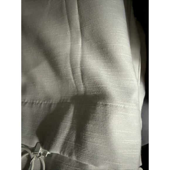 Heavy Linen Blackout 5 panels Belgian Cream Rod Pocket Snap On Tape 54”x52” - Picture 4 of 8